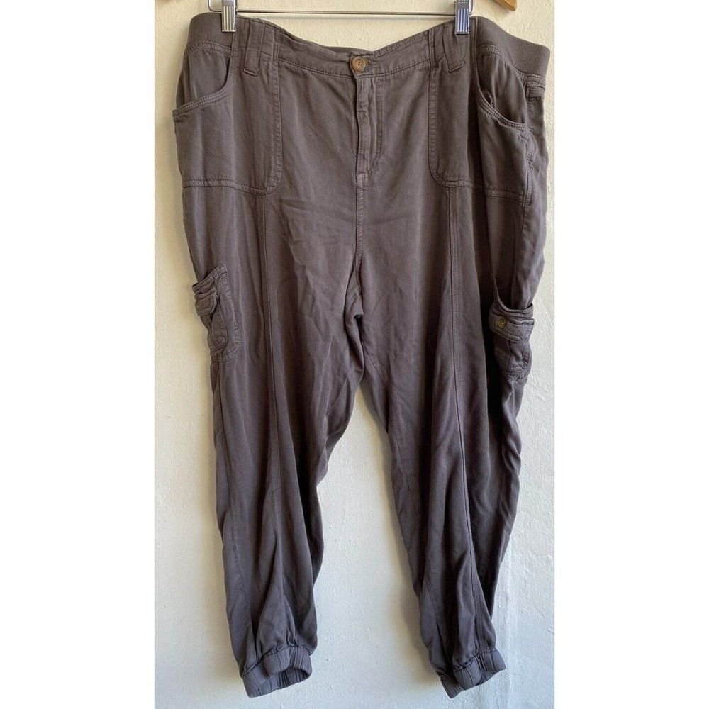 COPY - Knox Rose Jogger Cargo Pants XXL x 27" Inseam Gray Drawstring Pockets